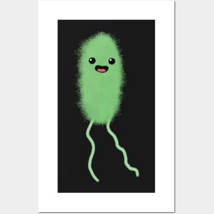 Cute Bacteria Microbes Posters and Art